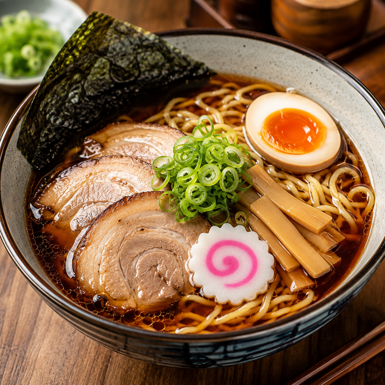 Japanese Shoyu Ramen | Classic Soy Sauce Ramen with Tender Chicken
