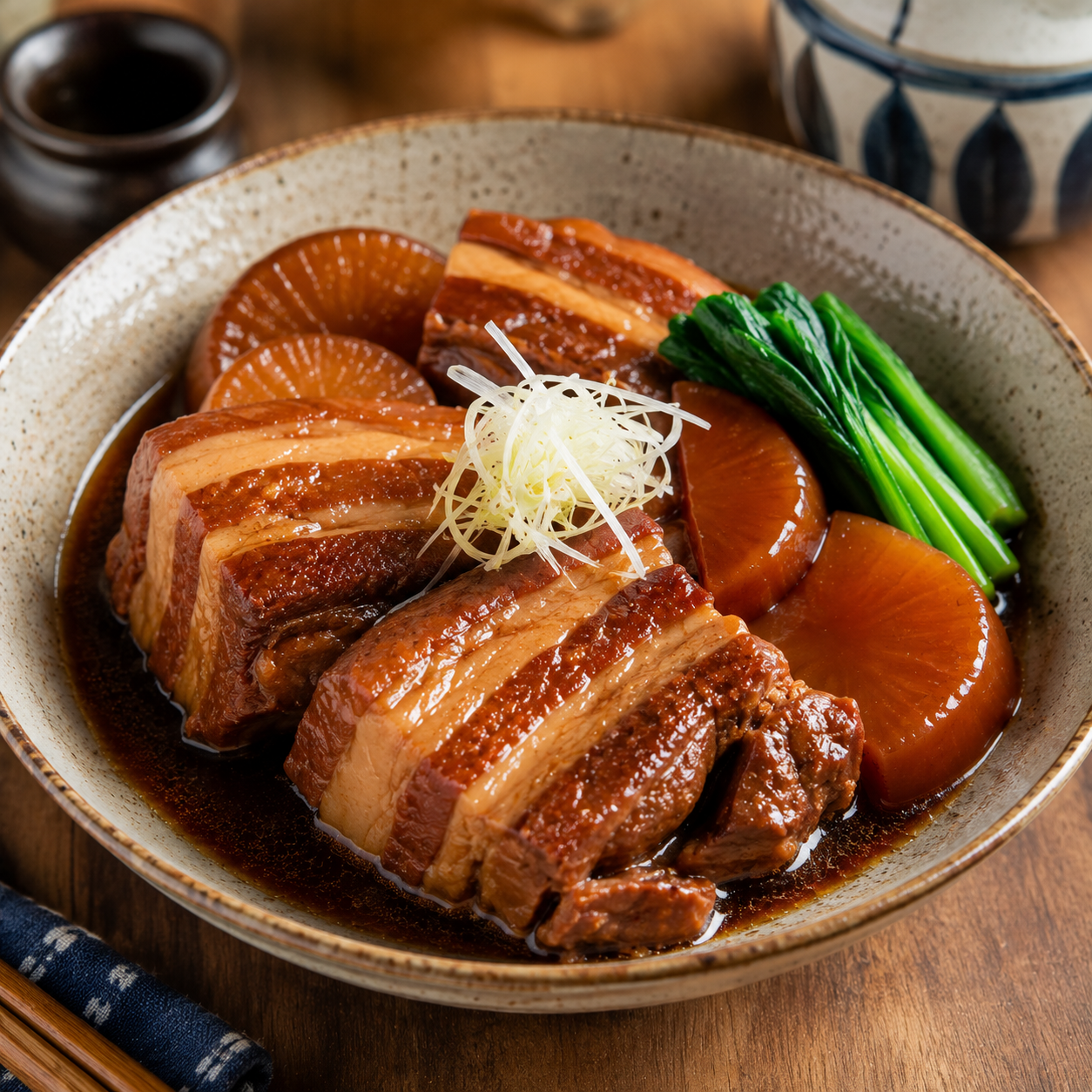 Japanese Buta no Kakuni Recipe | Slow-Braised Japanese Pork Belly