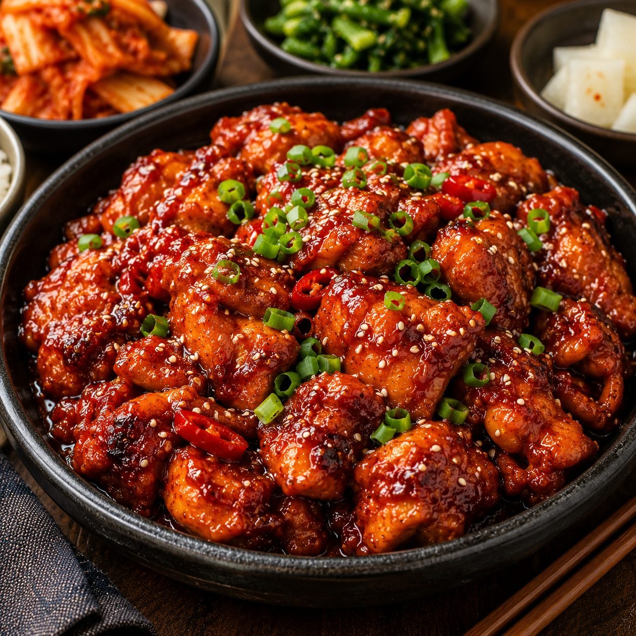 Korean Spicy Gochujang Chicken | Sweet & Spicy Korean Chicken