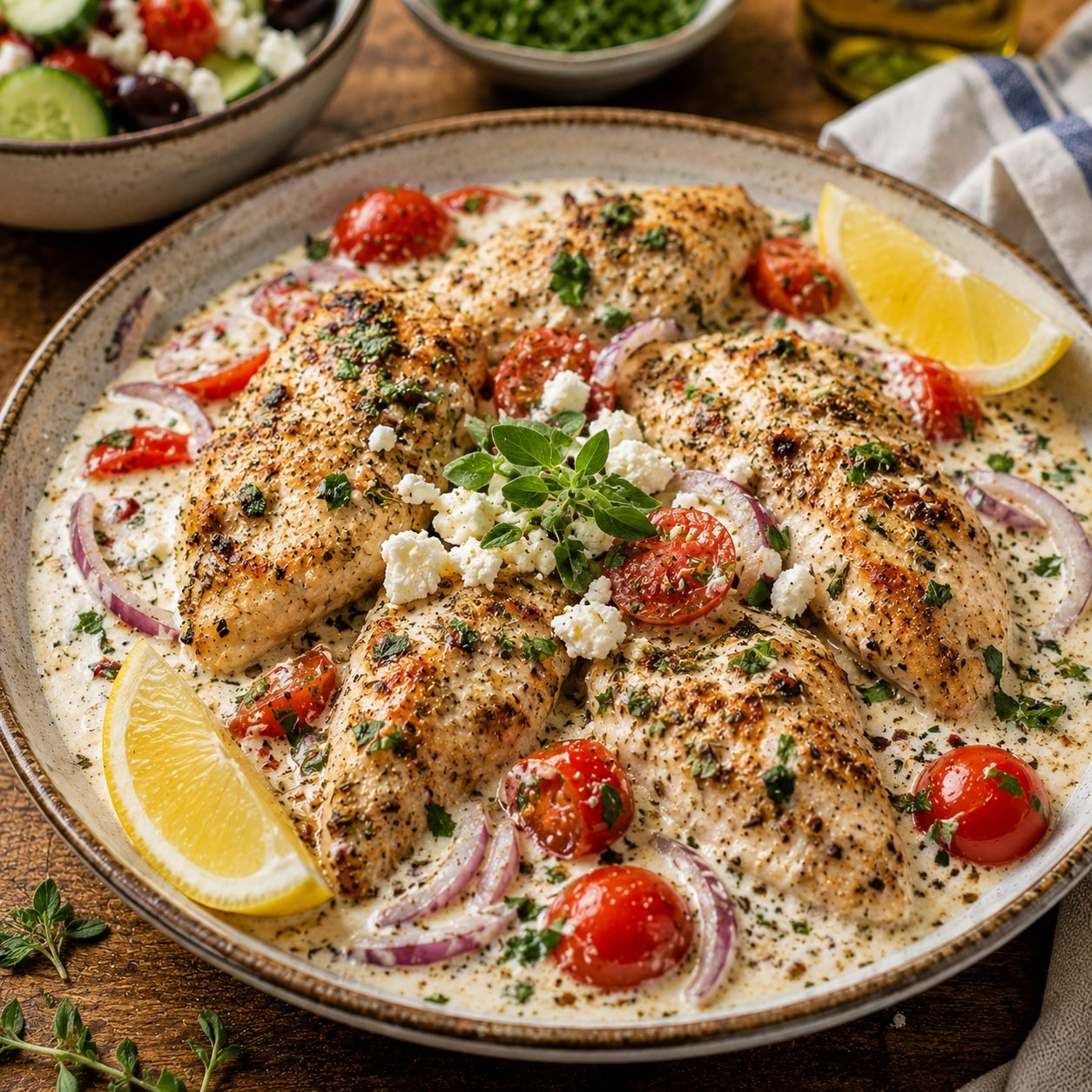 Mediterranean Greek Yogurt Chicken Recipe | Tender & Flavorful Marinated Chicken