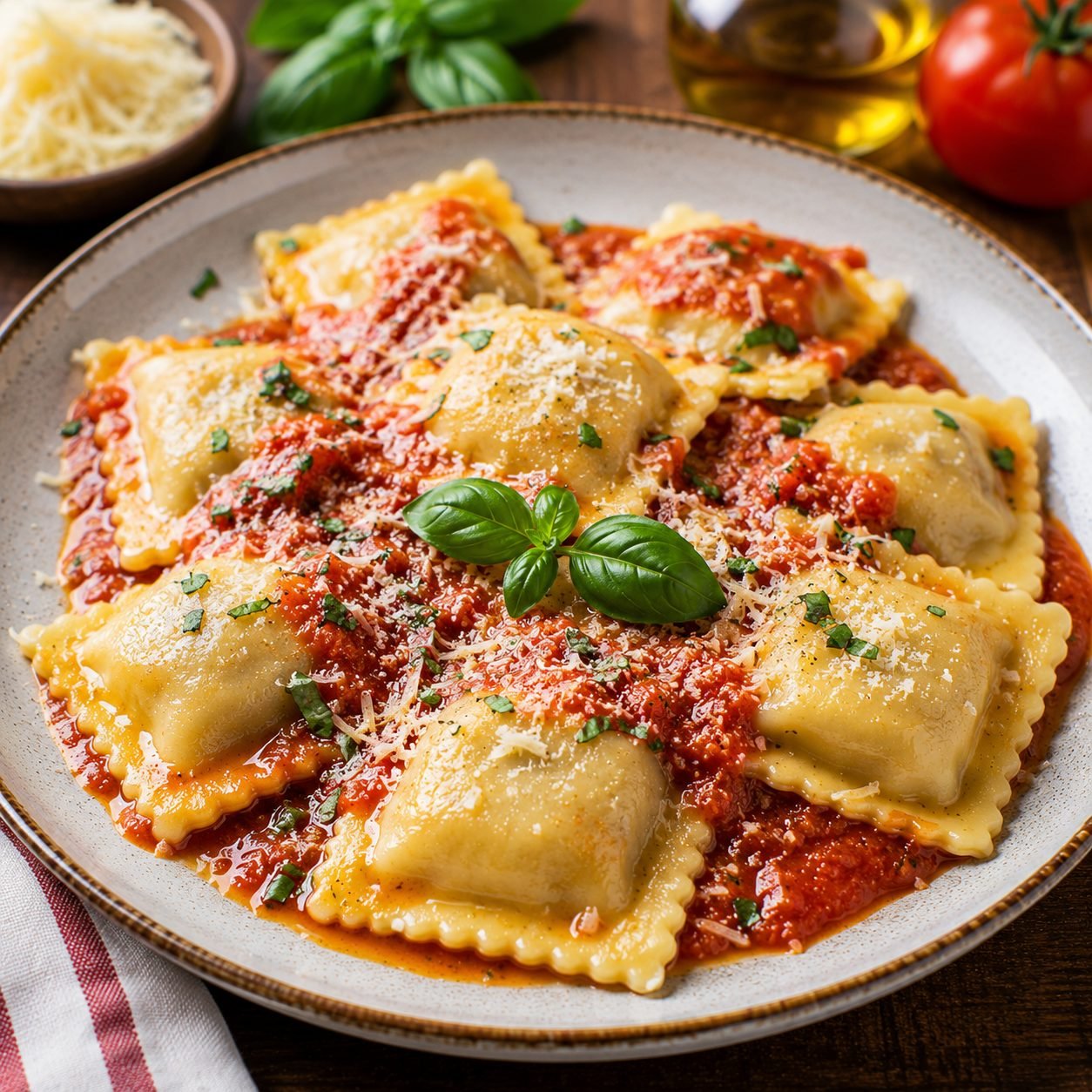 Italian Ravioli | Homemade Cheese-Filled Pasta