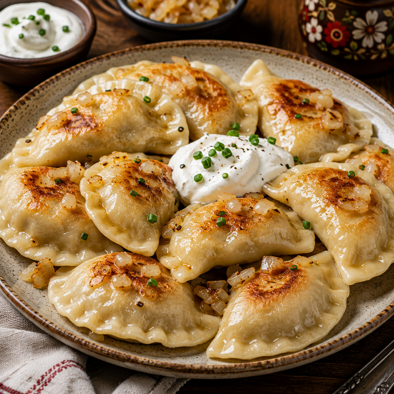 Pierogi | Traditional Polish Potato & Cheese Dumplings