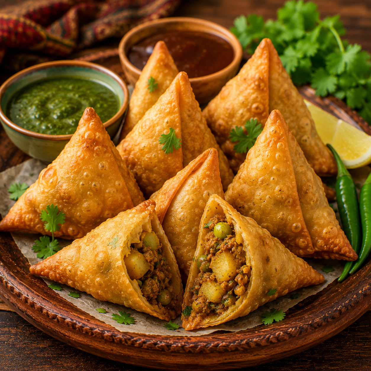 Samosa Recipe | Crispy Indian Potato & Pea Samosas