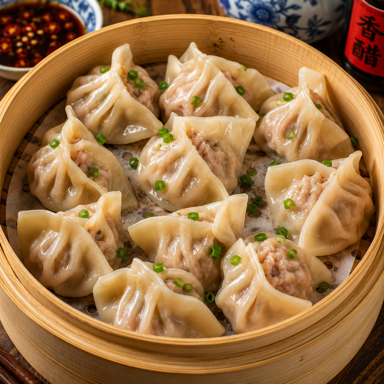 Suanla Chaoshou Recipe | Chinese Hot & Sour Wontons in Chili Sauce