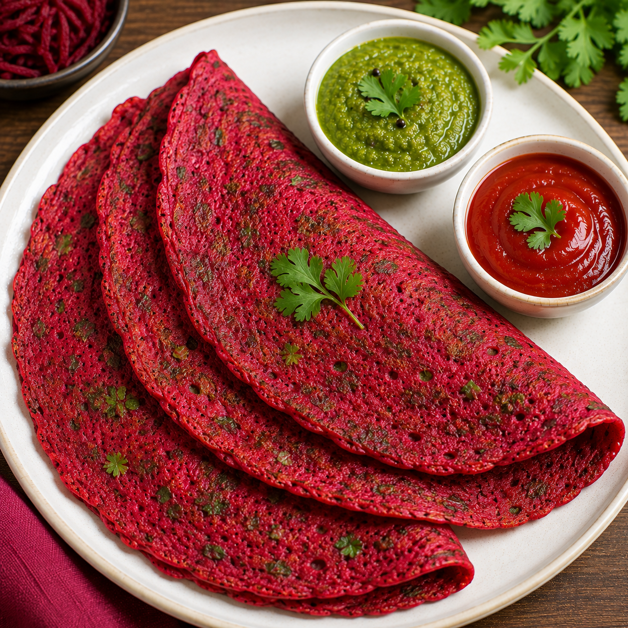 oot Chilla Recipe | Healthy Indian Beetroot Besan Pancakes