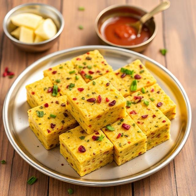 Traditional Khatta Dhokla