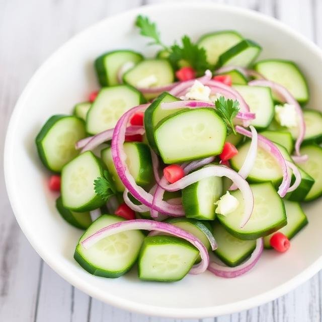 Cucumber Onion Salad